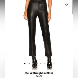 NWOT Paige Stella Straight in Black Size 25